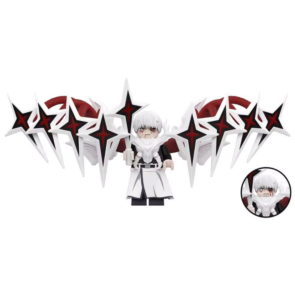 Ken Kaneki Custom Tokyo Ghoul Anime Minifigure - Minifigure Bricks