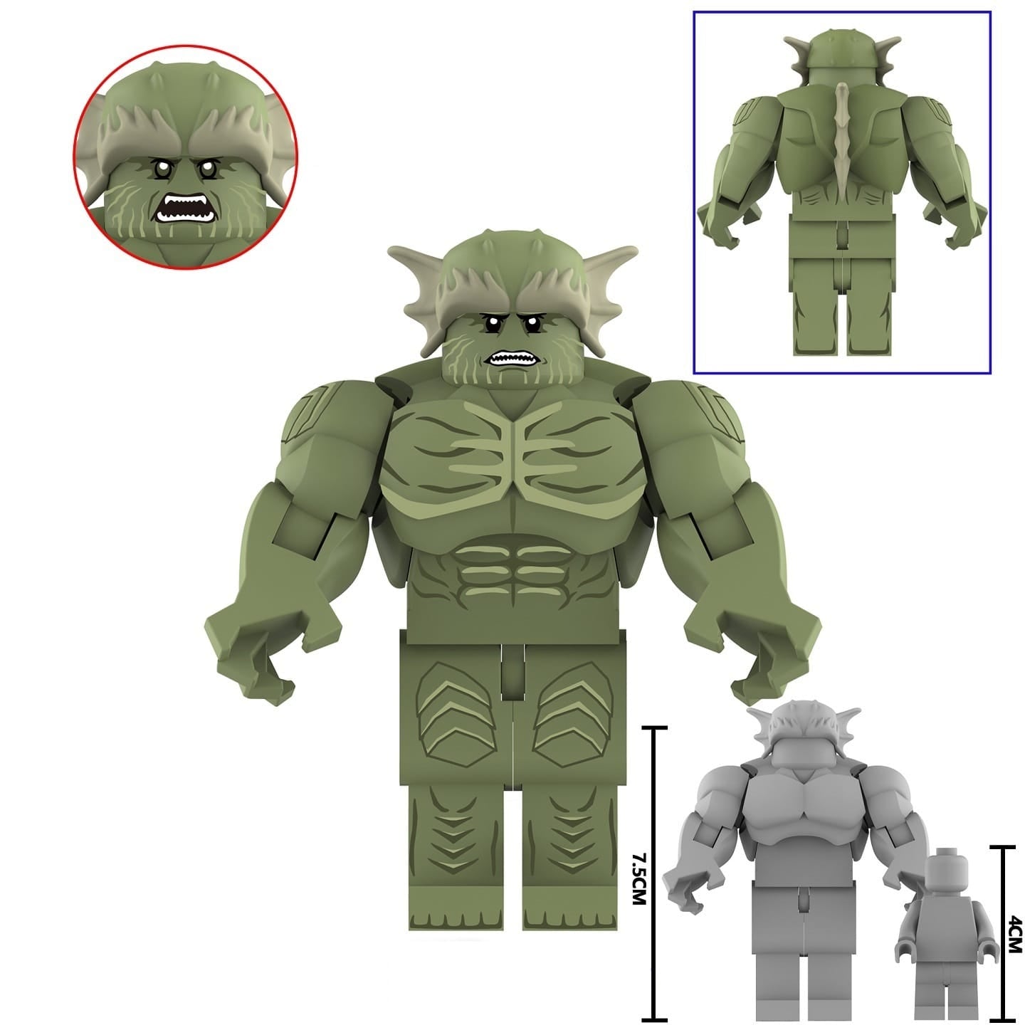 Abomination (MCU) Custom Marvel Superhero Large Minifigure - Minifigure Bricks