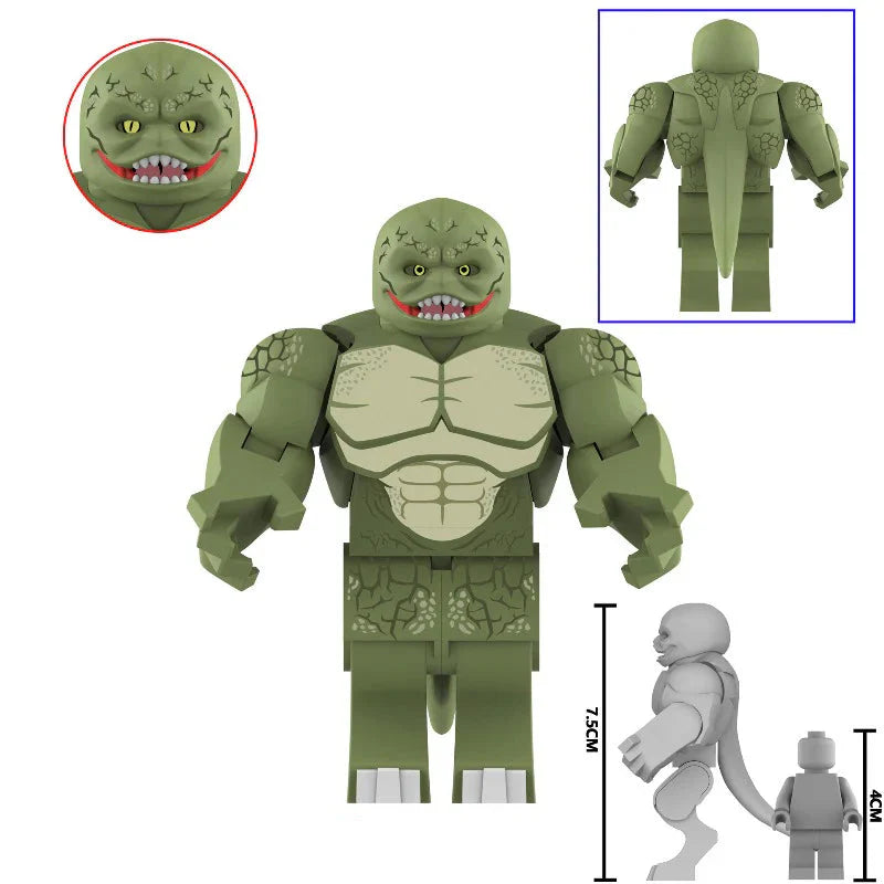 Lizard Custom Marvel Superhero Large Minifigure - Minifigure Bricks