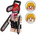 Denji Chainsaw Man Custom Japanese Anime Superhero Minifigure - Minifigure Bricks