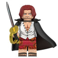 Shanks Custom One Piece Anime Minifigure - Minifigure Bricks