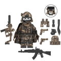 Commander Soldier Custom Military Minifigure - Minifigure Bricks