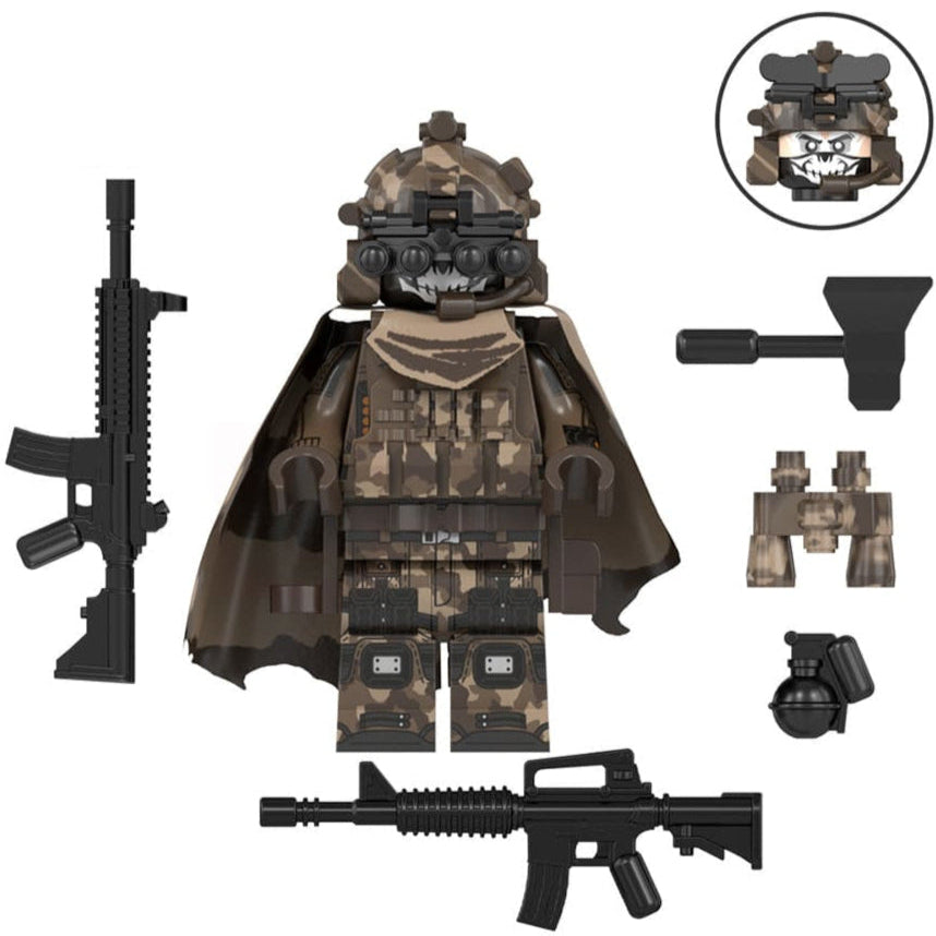 Commando Soldier Custom Military Minifigure - Minifigure Bricks