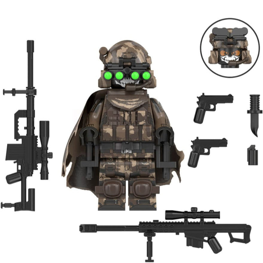 Sniper Soldier Custom Military Minifigure - Minifigure Bricks