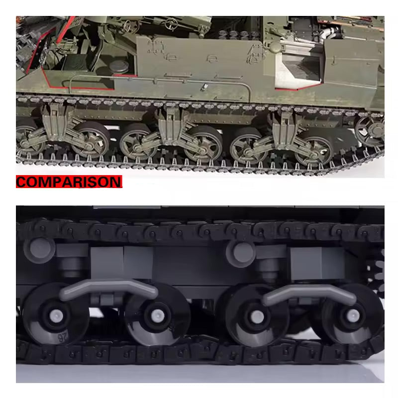 WW2 USA M7 Priest Tank Custom Military MOC