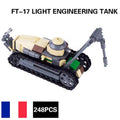 Renault FT-17 Light Engineering Tank Custom Military MOC - Minifigure Bricks