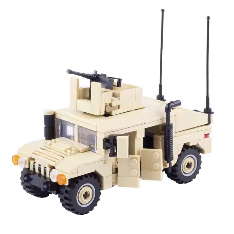 USA Desert Humvee with Trailer Custom Military MOC