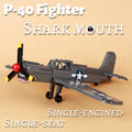 P-40 Fighter Aircraft Shark Mouth Custom Military MOC