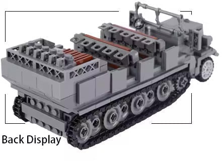 WW2 German Sd.Kfz. 7 Army Transport Custom Military MOC - Minifigure Bricks