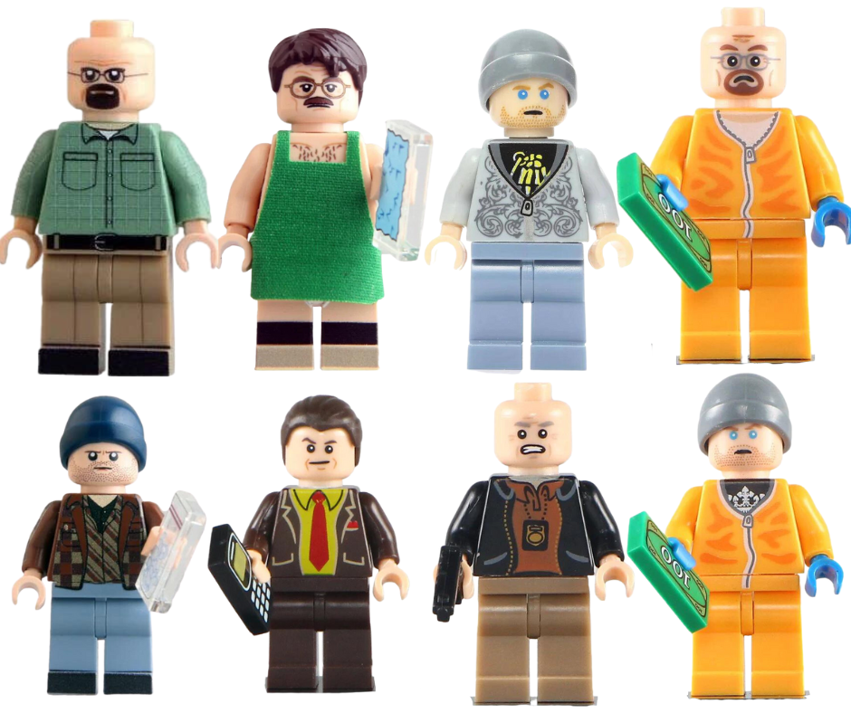 Breaking Bad Custom Minifigure Set - Minifigure Bricks