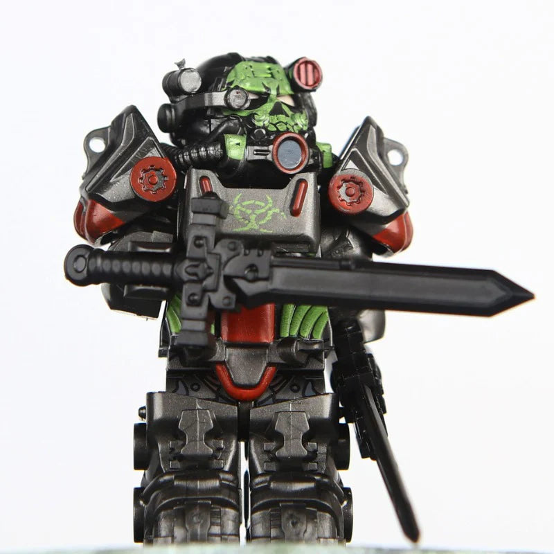Radiation T-60 Power Armor Custom Fallout Minifigure - Minifigure Bricks