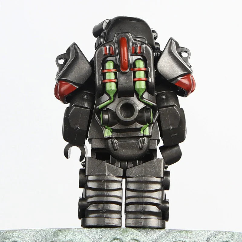 Radiation T-60 Power Armor Custom Fallout Minifigure - Minifigure Bricks