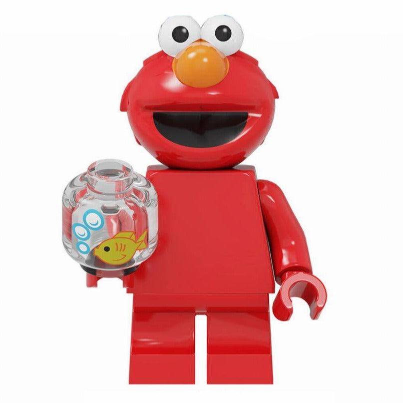 Elmo Sesame Street Custom Minifigure - Minifigure Bricks
