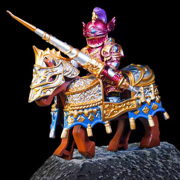 Lancelot from Knights of the Round Table Custom Minifigure - Minifigure Bricks
