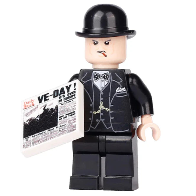 Winston Churchill Custom Minifigure - Minifigure Bricks