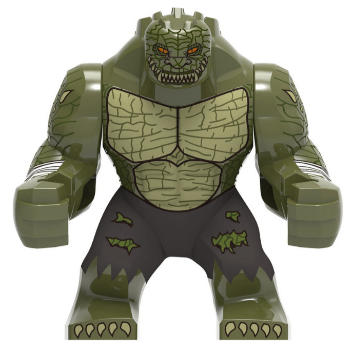 Killer Croc Custom DC Comics Supervillain Large Minifigure - Minifigure Bricks