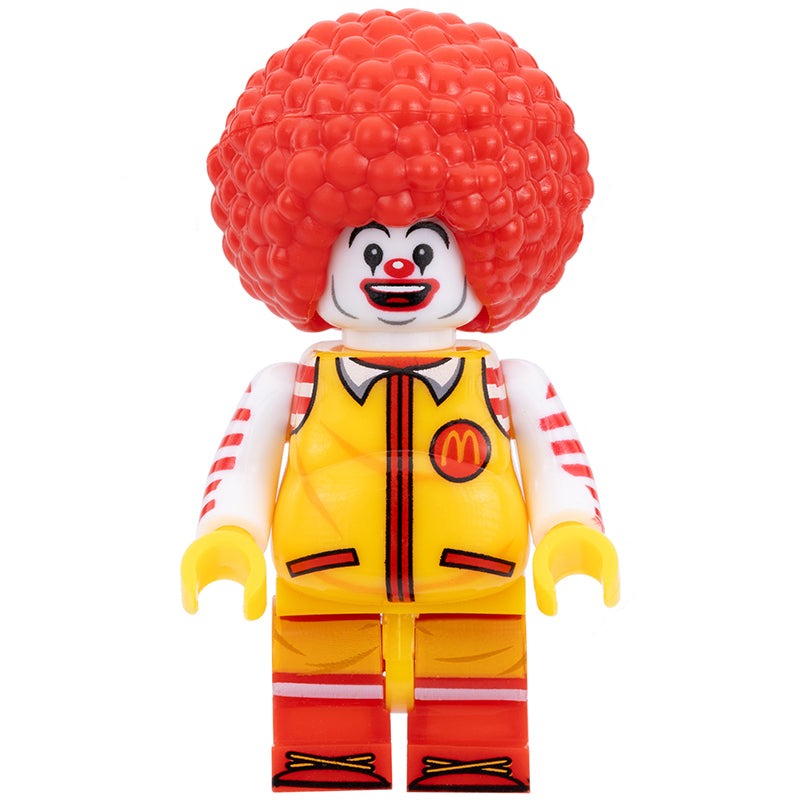 Fat Ronald McDonald Custom Fast Food Clown Icon Minifigure - Minifigure Bricks