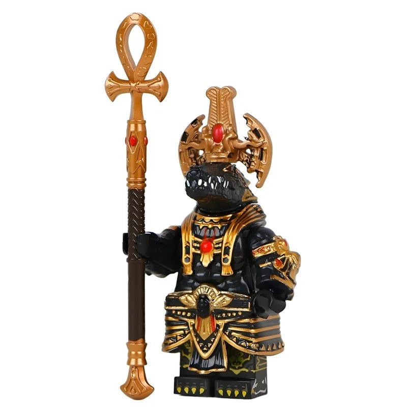 Ancient Egyptian Sobek (Black) Custom History Figure