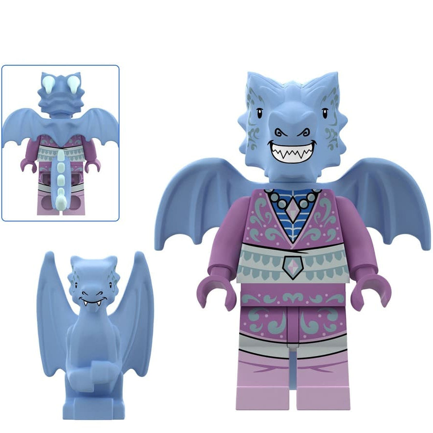 Bule Dragon Night Custom Dungeons and Dragons Minifigure