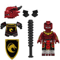 Red Dragon Knight Custom Dungeons and Dragons Minifigure - Minifigure Bricks