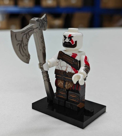 Kratos God of War Video Game Minifigure - Minifigure Bricks