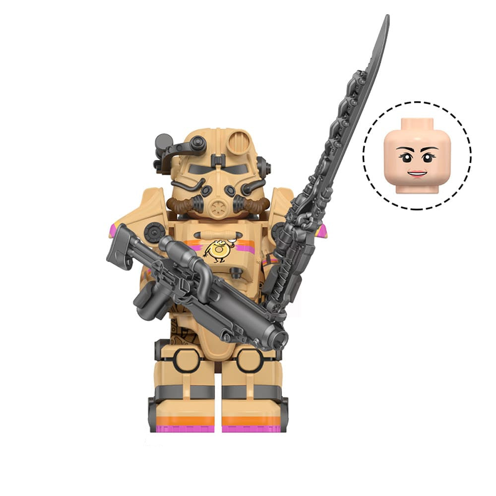 T-45 Power Armor (Slocum’s Joe tan paint) Custom Fallout Minifigure