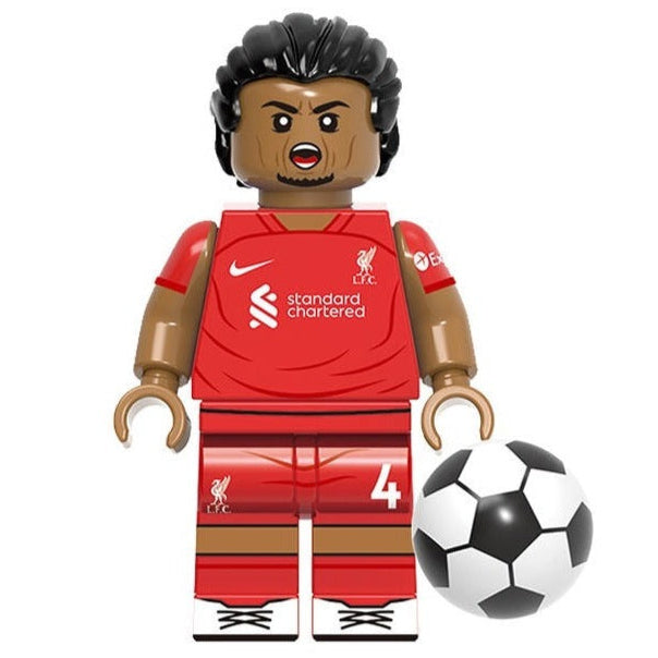 Virgil Van Dijk Custom Minifigure Football Player - Minifigure Bricks