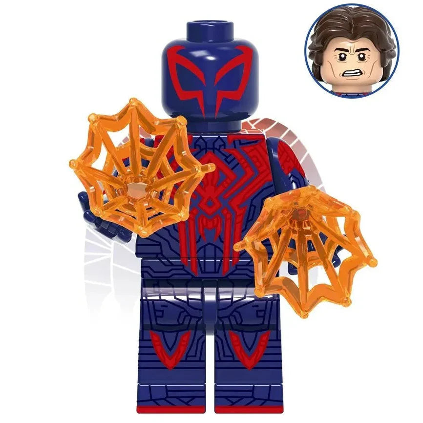 Spider-Man 2099 Custom Marvel Superhero Minifigure - Minifigure Bricks