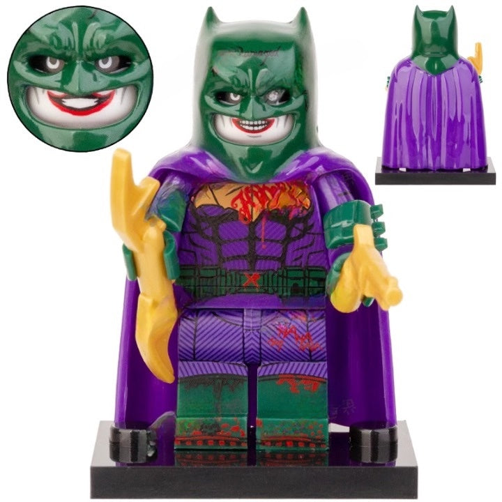 Joker Imposter Batman Custom DC Comics Superhero Minifigure - Minifigure Bricks