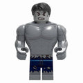 Grey Hulk Custom Marvel Superhero Minifigure - Minifigure Bricks