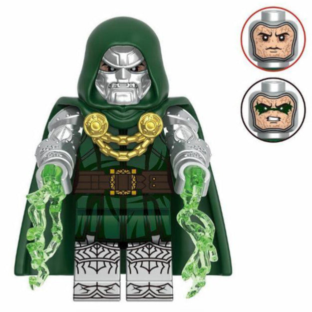 Dr Doom (Fantastic 4) Custom Marvel Superhero Minifigure - Minifigure Bricks