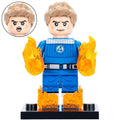 Human Torch (Fantastic Four) Custom Marvel Superhero Minifigure