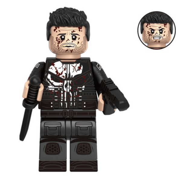 Punisher (Daredevil) Custom Marvel Superhero Minifigure - Minifigure Bricks