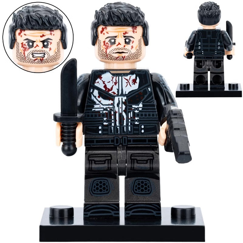 Punisher (Daredevil) Custom Marvel Superhero Minifigure - Minifigure Bricks