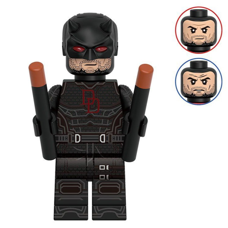 Daredevil (Black Suit) Custom Marvel Superhero Minifigure - Minifigure Bricks