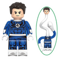 Mr Fantastic (Fantastic Four) Custom Marvel Superhero Minifigure - Minifigure Bricks