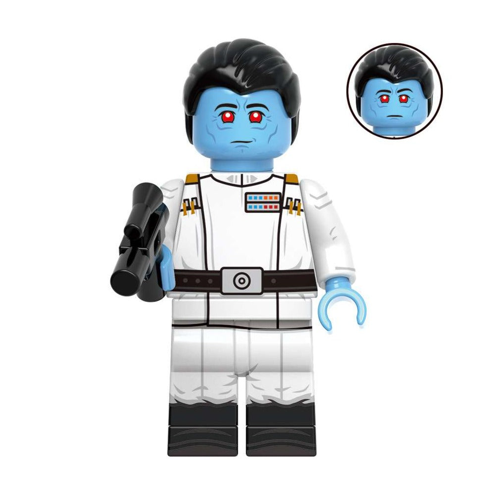 Grand Admiral Thrawn custom Star Wars Minifigure - Minifigure Bricks