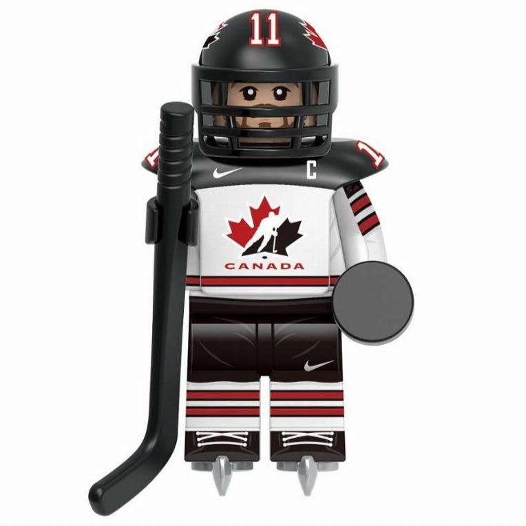 Canadian National Ice Hockey Team Player Custom Minifigure - Minifigure Bricks