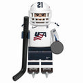 American National Ice Hockey Team Player Custom Minifigure - Minifigure Bricks