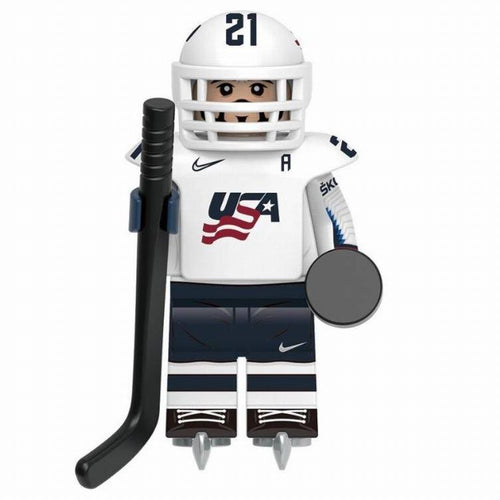 American National Ice Hockey Team Player Custom Minifigure - Minifigure Bricks