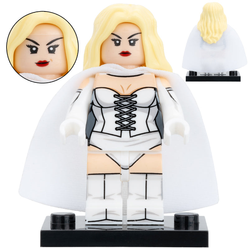 White Queen (X-Men) Custom Marvel Superhero Minifigure - Minifigure Bricks