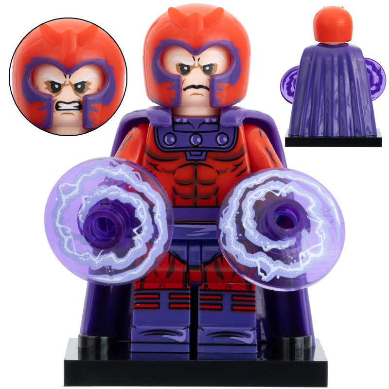 Magneto (X-Men) Custom Marvel Superhero Minifigure - Minifigure Bricks