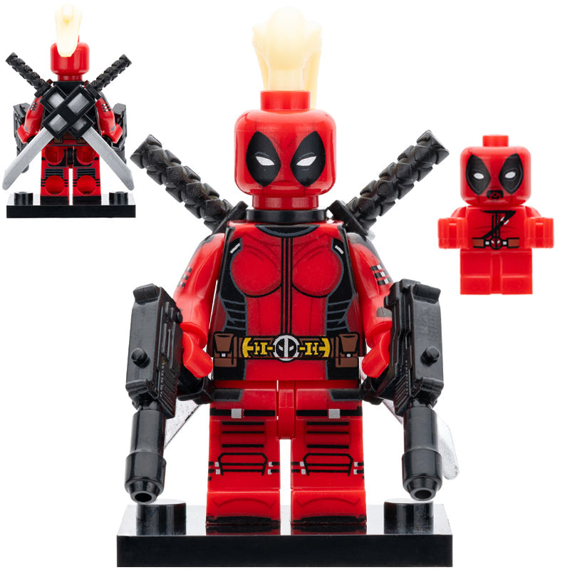 Lady Deadpool Custom Marvel Superhero Minifigure - Minifigure Bricks