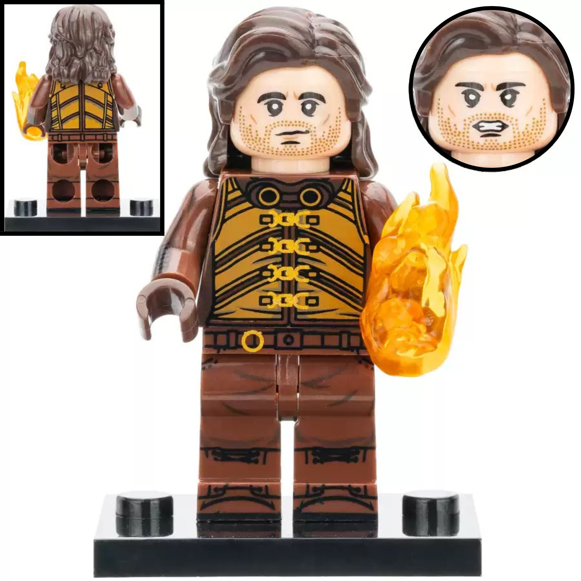 Pyro Custom Marvel Superhero Minifigure - Minifigure Bricks