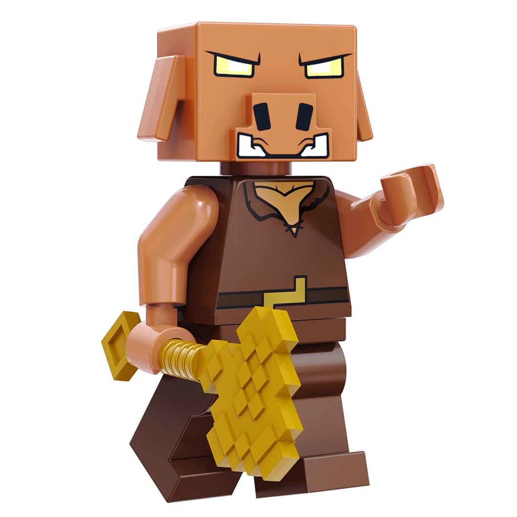 Piglin Custom Minecraft Movie Minifigure - Minifigure Bricks