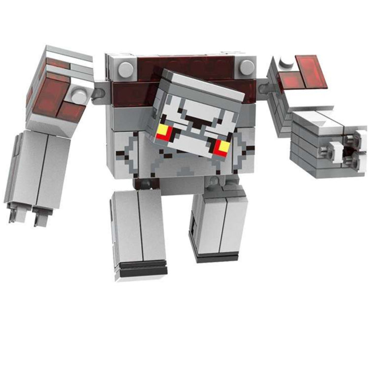 Redstone Golem Custom Minecraft Minifigure - Minifigure Bricks