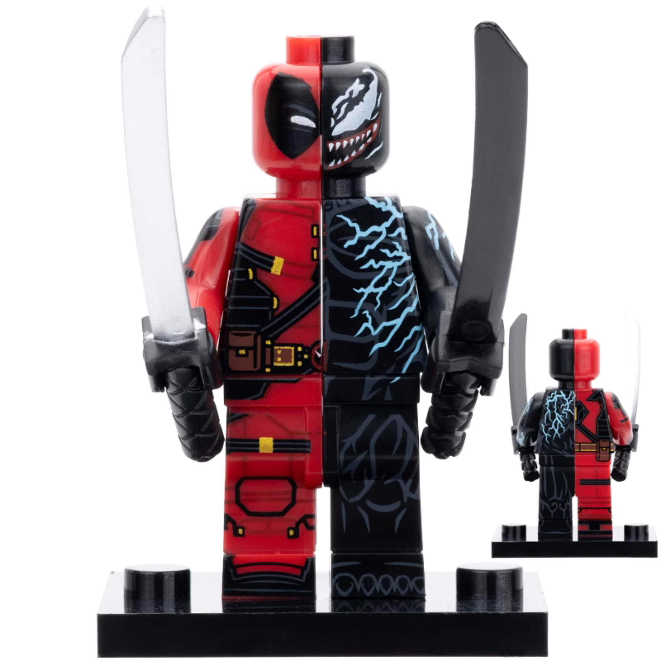 Venompool Deadpool Custom Marvel Superhero Minifigure - Minifigure Bricks
