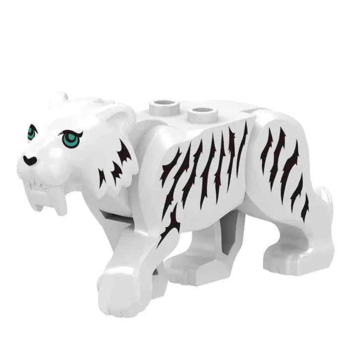 Saber Tooth Tiger Custom Animal Minifigure - Minifigure Bricks