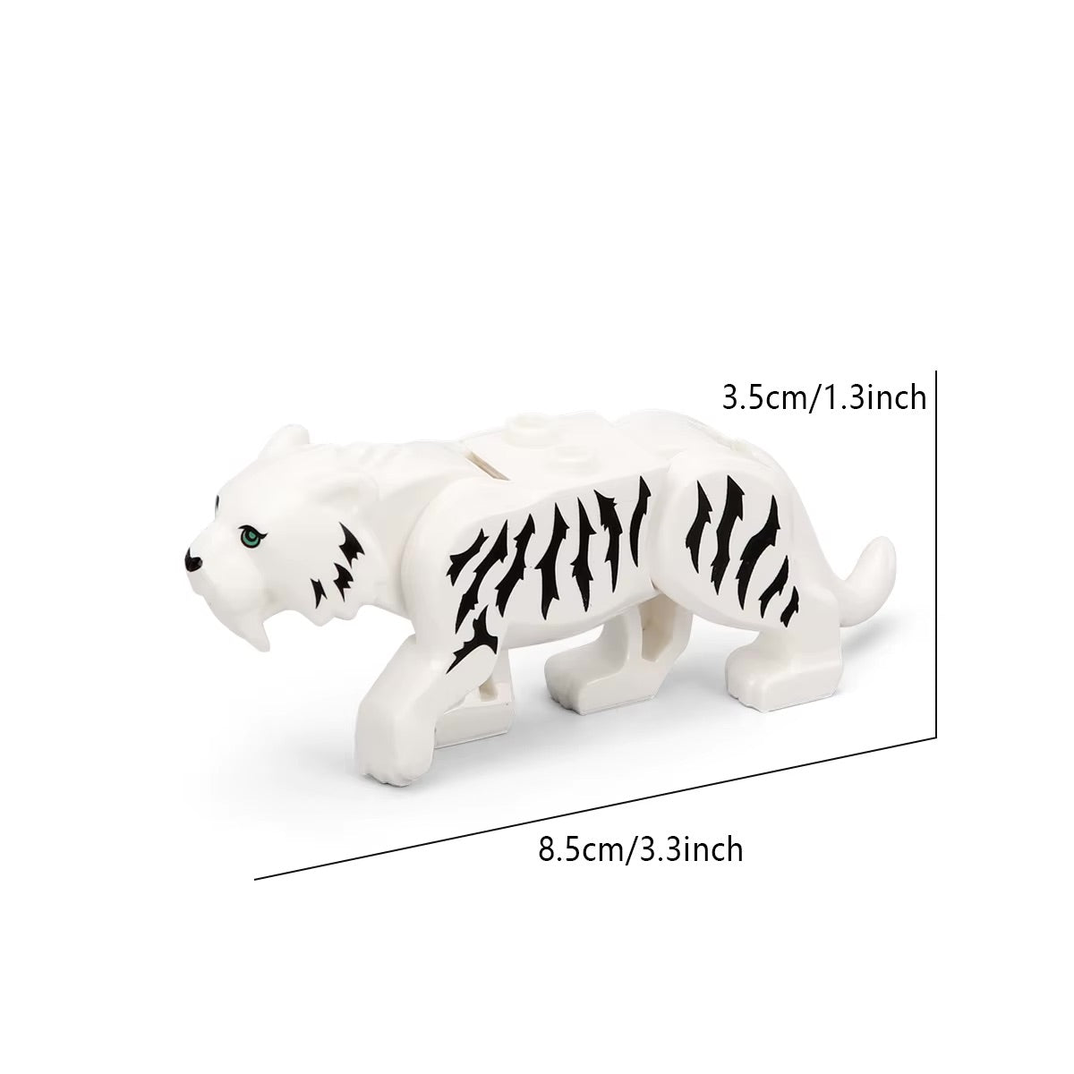 Saber Tooth Tiger Custom Animal Minifigure - Minifigure Bricks