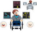 Stephen Hawking Custom Iconic Minifigure - Minifigure Bricks